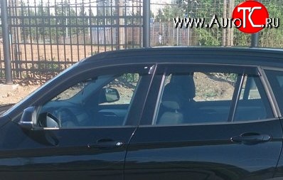 999 р. Комплект дефлекторов окон (ветровиков) 4 шт. Russtal BMW X1 E84 (2009-2015)  с доставкой в г. Вологда