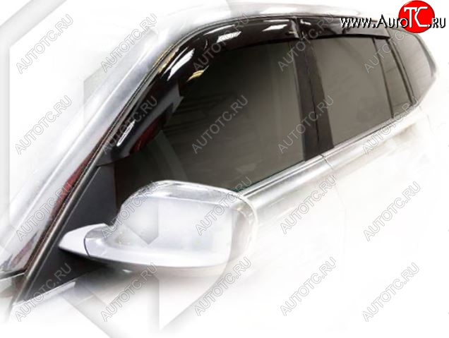 1 999 р. Дефлектора окон CA-Plastic BMW X3 E83 (2003-2009) (Classic полупрозрачный, Без хром.молдинга)  с доставкой в г. Вологда