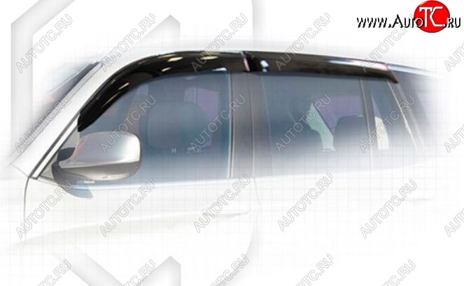 2 099 р. Дефлектора окон CA-Plastiс BMW X3 F25 рестайлинг (2014-2017) (Classic полупрозрачный, Без хром.молдинга)  с доставкой в г. Вологда