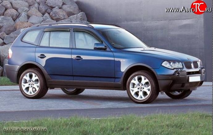2 449 р. Дефлекторы окон (ветровики) Novline 4 шт. BMW X3 E83 (2003-2009)  с доставкой в г. Вологда