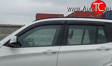 999 р. Комплект дефлекторов окон (ветровиков) 4 шт. Russtal BMW X3 F25 дорестайлинг (2010-2014)  с доставкой в г. Вологда