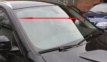 1 699 р. Водостоки лобового стекла Стрелка 11  BMW X3  F25 (2010-2017) дорестайлинг, рестайлинг (Автомобиль с рейлингами)  с доставкой в г. Вологда. Увеличить фотографию 3