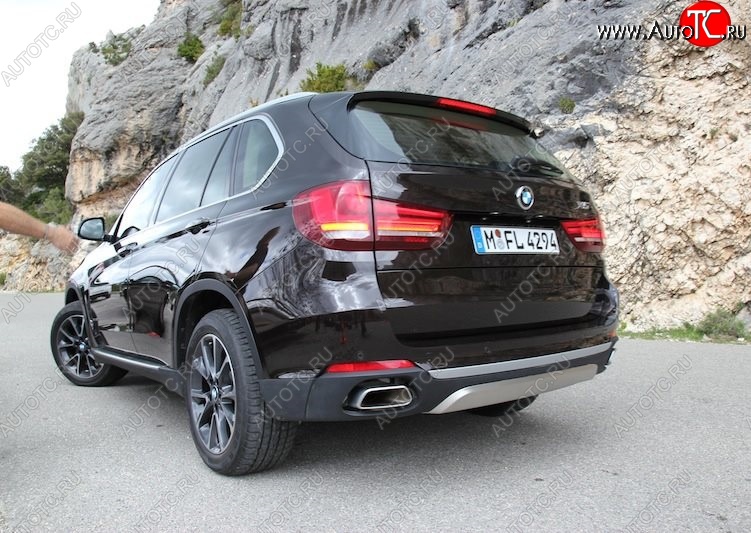 5 399 р. Диффузор на задний бампер SuvStyle BMW X5 F15 (2013-2018) (Неокрашенная)  с доставкой в г. Вологда
