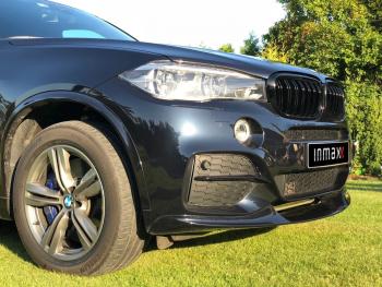 21 999 р. Сплиттер переднего бампера M-Performance BMW X6 F16 (2014-2020) (цвет: черный глянец)  с доставкой в г. Вологда. Увеличить фотографию 4