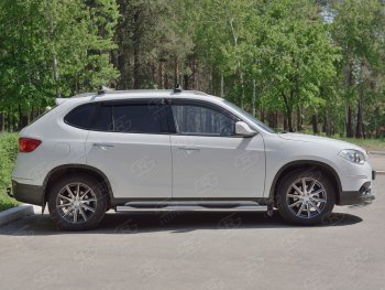 22 549 р. Защита порогов из трубы d76 мм с пластиковыми вставками для ног  SLITKOFF v2 Brilliance V5 (2012-2018)  с доставкой в г. Вологда. Увеличить фотографию 3