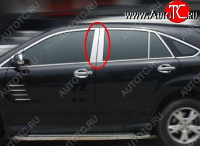 3 799 р. Накладки на центральные стойки дверей СТ BYD S6 (2011-2017) (Неокрашенные)  с доставкой в г. Вологда