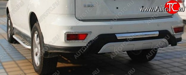 9 099 р. Накладка на задний бампер СТ BYD S6 (2011-2017) (Неокрашенная)  с доставкой в г. Вологда
