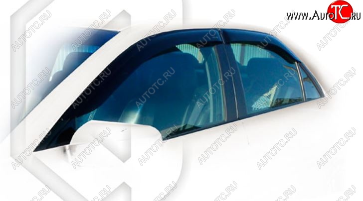 1 999 р. Дефлектора окон CA-Plastiс  Cadillac CTS  седан (2007-2013) (Classic полупрозрачный)  с доставкой в г. Вологда
