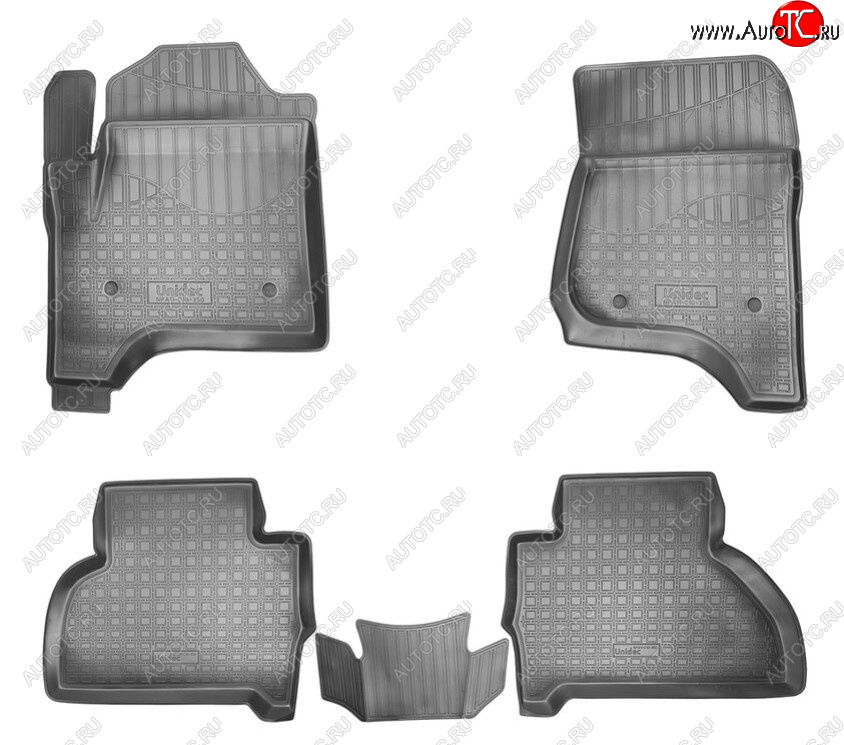 3 589 р. Комплект ковриков в салон Norplast Unidec (5 мест) Cadillac Escalade GMTK2 джип 5 дв. короткая база (2015-2020) (Цвет: черный)  с доставкой в г. Вологда