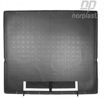 Коврик багажника Norplast (сложенный 3 ряд) Chevrolet Tahoe K2UC (2014-2021) (Черный, с погрузочным ковриком (фартуком))