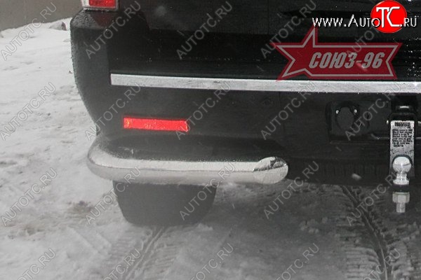 16 829 р. Защита заднего бампера Souz-96 (d76) Cadillac Escalade GMT926 джип 5 дв. короткая база (2006-2014)  с доставкой в г. Вологда