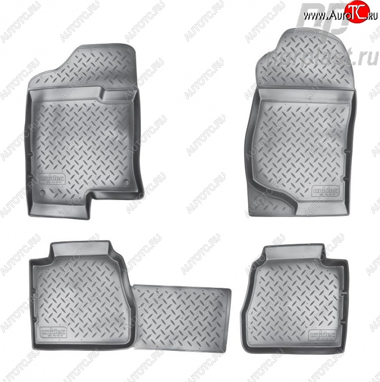 3 199 р. Комплект ковриков в салон Norplast Unidec Cadillac Escalade GMT926 джип 5 дв. короткая база (2006-2014) (Цвет: черный)  с доставкой в г. Вологда