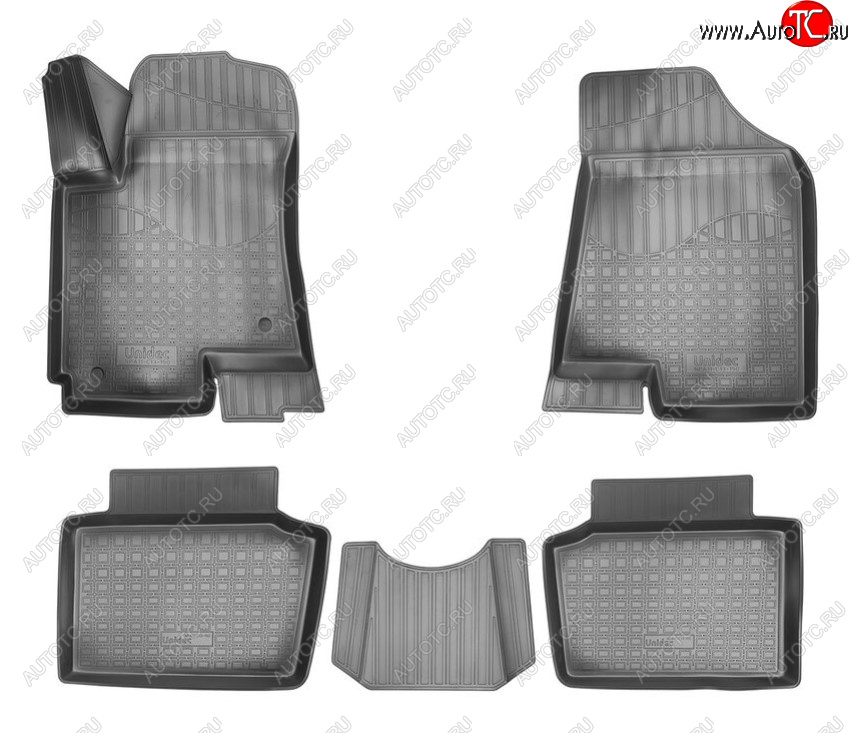 2 489 р. Комплект ковриков в салон Norplast Unidec Changan CS35 (2012-2021) (Цвет: черный)  с доставкой в г. Вологда