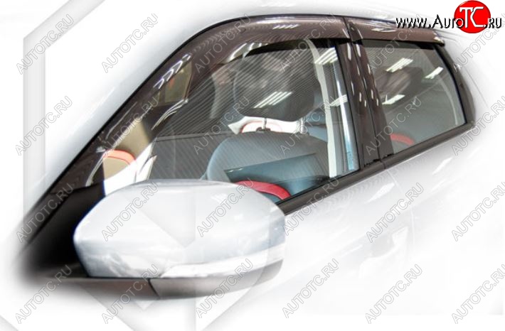 2 099 р. Дефлектора окон CA-Plastic Changan CS55 дорестайлинг (2017-2018) (Classic полупрозрачный, Без хром.молдинга)  с доставкой в г. Вологда