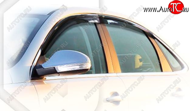 1 999 р. Дефлектора окон CA-Plastiс  Chery Arrizo 7 (2014-2016) дорестайлинг (Classic полупрозрачный, Без хром.молдинга)  с доставкой в г. Вологда
