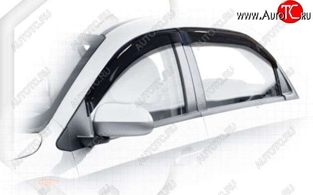 1 999 р. Дефлектора окон CA-Plastiс  Chery Bonus  (A13) (2011-2016) лифтбэк (Classic полупрозрачный)  с доставкой в г. Вологда