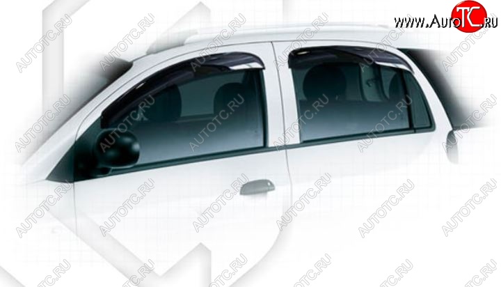 1 999 р. Дефлектора окон CA-Plastiс  Chery Indis  S18 (2011-2016) (Classic полупрозрачный)  с доставкой в г. Вологда
