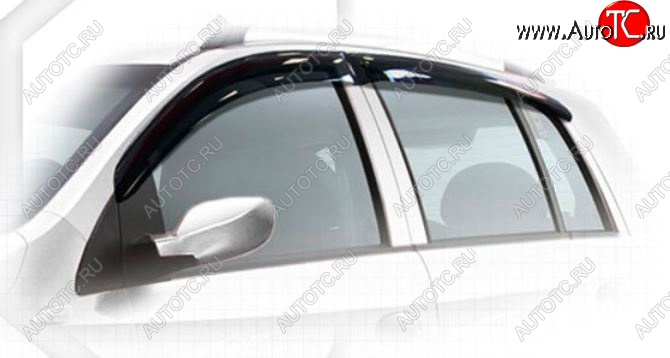 2 079 р. Дефлектора окон CA-Plastiс  Chery Kimo  A1 (2008-2014) хэтчбэк (Classic полупрозрачный)  с доставкой в г. Вологда