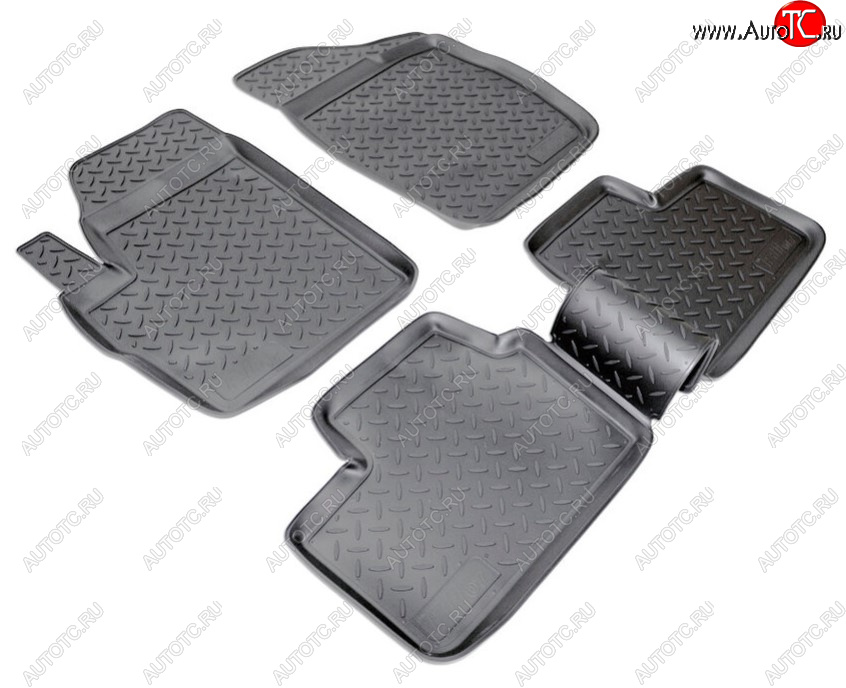 2 499 р. Комплект салонных ковриков Norplast Chery Kimo A1 хэтчбэк (2008-2014) (Цвет: черный)  с доставкой в г. Вологда
