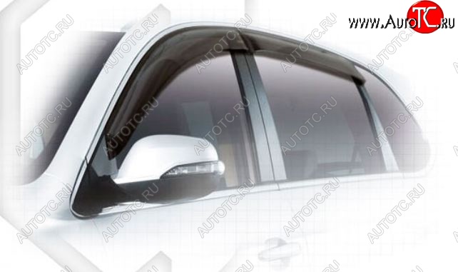 1 999 р. Дефлектора окон CA-Plastiс  Chery Tiggo 5  (T21) (2014-2020) дорестайлинг, рестайлинг (Classic полупрозрачный, Без хром.молдинга)  с доставкой в г. Вологда
