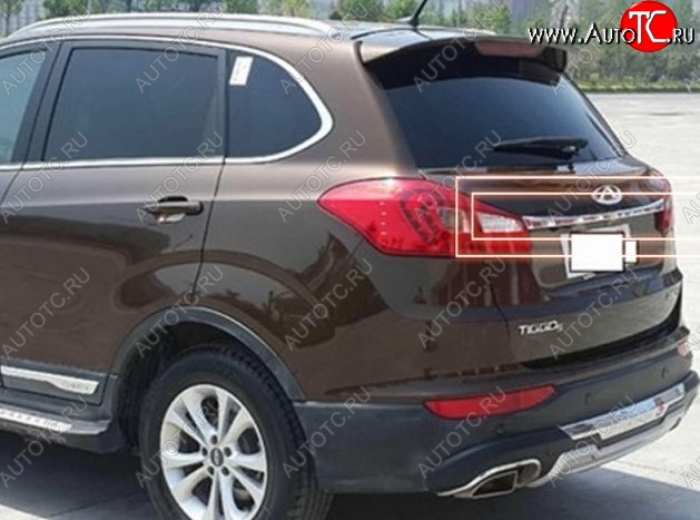 3 699 р. Накладка на крышку багажника СТ Chery Tiggo 5 (T21) дорестайлинг (2014-2017)  с доставкой в г. Вологда