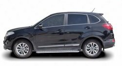 13 399 р. Широкая защита порогов Russtal Chery Tiggo 5 (T21) дорестайлинг (2014-2017) (Защита порогов с со скосами на торцах (вариант 1))  с доставкой в г. Вологда. Увеличить фотографию 2