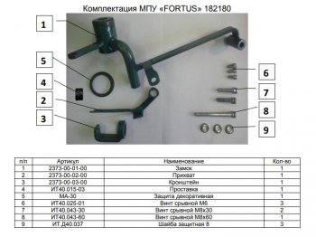 10 349 р. Замок КПП FORTUS 5MT Chery Tiggo 5 (T21) дорестайлинг (2014-2017)  с доставкой в г. Вологда. Увеличить фотографию 3