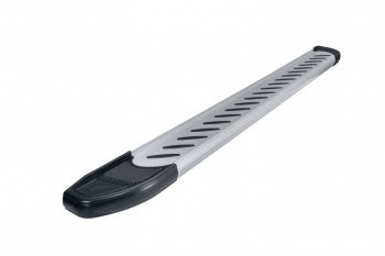 17 399 р. Пороги алюминиевые Slitkoff Chery Tiggo 4 1-ый рестайлинг (2018-2023) (Prestige Silver)  с доставкой в г. Вологда. Увеличить фотографию 2