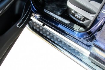 17 699 р. Защита порогов Slitkoff (Ø 57 мм, с листом) Chery Tiggo 8 1 T18 рестайлинг (2019-2023)  с доставкой в г. Вологда. Увеличить фотографию 6