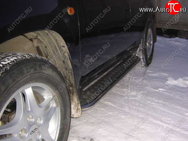 16 999 р. Защита порогов Slitkoff (Ø 42 мм, с листом) Chery Tiggo T11 дорестайлинг (2005-2013)  с доставкой в г. Вологда