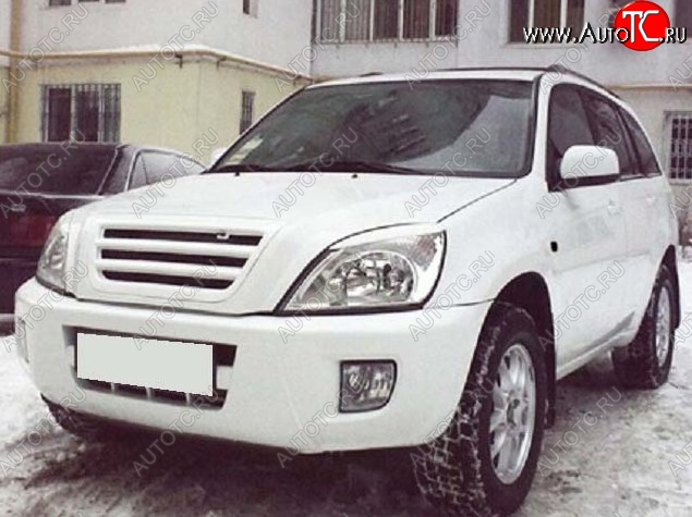 3 649 р. Решётка радиатора CT Chery Tiggo T11 дорестайлинг (2005-2013) (Неокрашенная)  с доставкой в г. Вологда