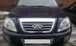 1 539 р. Сетка на бампер Russtal (хром) Chery Tiggo T11 дорестайлинг (2005-2013)  с доставкой в г. Вологда. Увеличить фотографию 6
