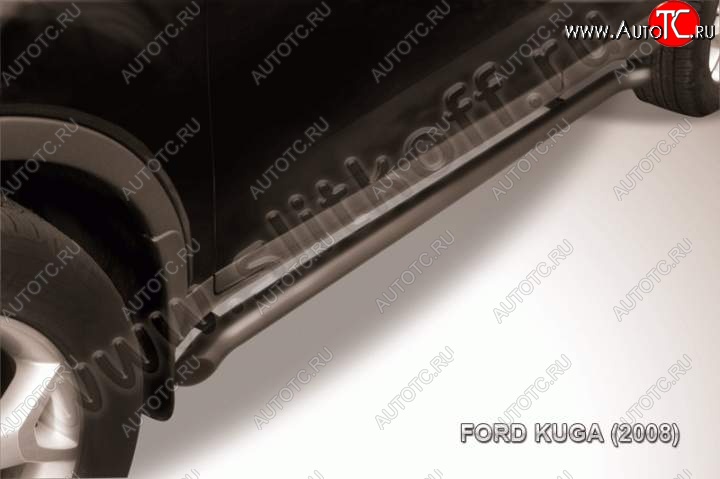 9 899 р. Защита порогов d57 Slitkoff Chery Tiggo T11 дорестайлинг (2005-2013) (Цвет: серебристый)  с доставкой в г. Вологда