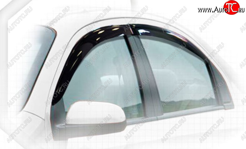2 079 р. Дефлектора окон CA-Plastic  Chevrolet Nexia (2020-2022) седан (Classic полупрозрачный, Без хром молдинга)  с доставкой в г. Вологда