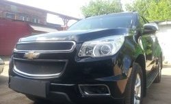 1 469 р. Нижняя сетка на бампер Russtal (черная) Chevrolet Trailblazer GM800 дорестайлинг (2012-2016)  с доставкой в г. Вологда. Увеличить фотографию 2