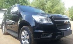 1 469 р. Нижняя сетка на бампер Russtal (черная) Chevrolet Trailblazer GM800 дорестайлинг (2012-2016)  с доставкой в г. Вологда. Увеличить фотографию 4