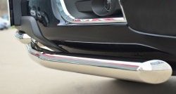23 999 р. Защита переднего бампера (2 трубыØ63 и 42 мм, нержавейка) SLITKOFF Chevrolet Trailblazer GM800 дорестайлинг (2012-2016)  с доставкой в г. Вологда. Увеличить фотографию 3