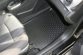 2 499 р. Коврики в салон (полиуретан) Element  Chevrolet Aveo T300 седан (2011-2015)  с доставкой в г. Вологда. Увеличить фотографию 2