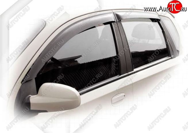 1 999 р. Дефлектора окон CA-Plastiс  Chevrolet Aveo  T200 (2002-2008) хэтчбек 5 дв (Classic полупрозрачный, Без хром.молдинга)  с доставкой в г. Вологда