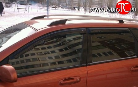 999 р. Комплект дефлекторов окон (ветровиков) 4 шт. (рестайлинг) Russtal Chevrolet Aveo T200 хэтчбек 5 дв (2002-2008)  с доставкой в г. Вологда
