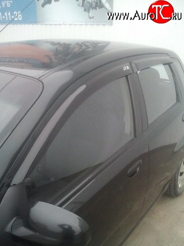 999 р. Комплект дефлекторов окон (ветровиков) 4 шт. (5 дв.) Russtal Chevrolet Aveo T200 хэтчбек 5 дв (2002-2008)  с доставкой в г. Вологда