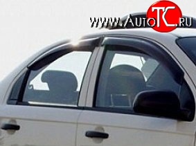 2 699 р. Комплект дефлекторов окон (ветровиков) 4 шт. Novline Chevrolet Aveo T200 седан (2003-2008)  с доставкой в г. Вологда