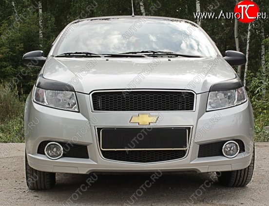 739 р. Реснички на фары CT v2 Chevrolet Aveo T250 хэтчбек 5 дв рестайлинг (2006-2011) (Неокрашенные)  с доставкой в г. Вологда