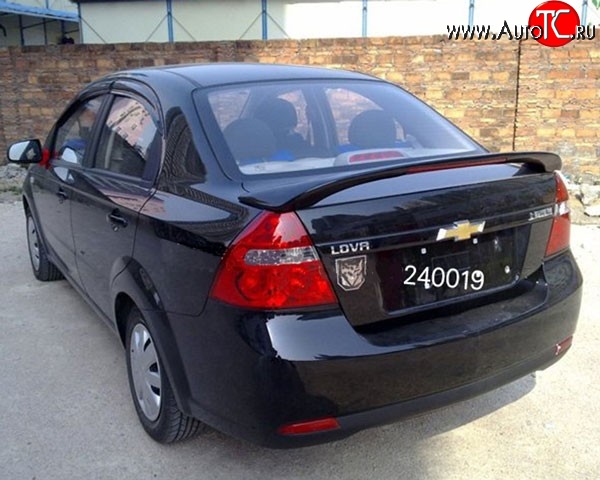 5 199 р. Спойлер M-VRS Chevrolet Aveo T200 седан (2003-2008) (Неокрашенный)  с доставкой в г. Вологда