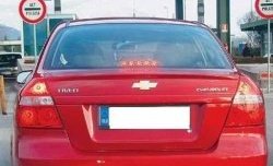 3 499 р. Лип спойлер CT Chevrolet Aveo T200 седан (2003-2008) (Неокрашенный)  с доставкой в г. Вологда. Увеличить фотографию 2