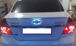 3 499 р. Лип спойлер CT Chevrolet Aveo T200 седан (2003-2008) (Неокрашенный)  с доставкой в г. Вологда. Увеличить фотографию 3