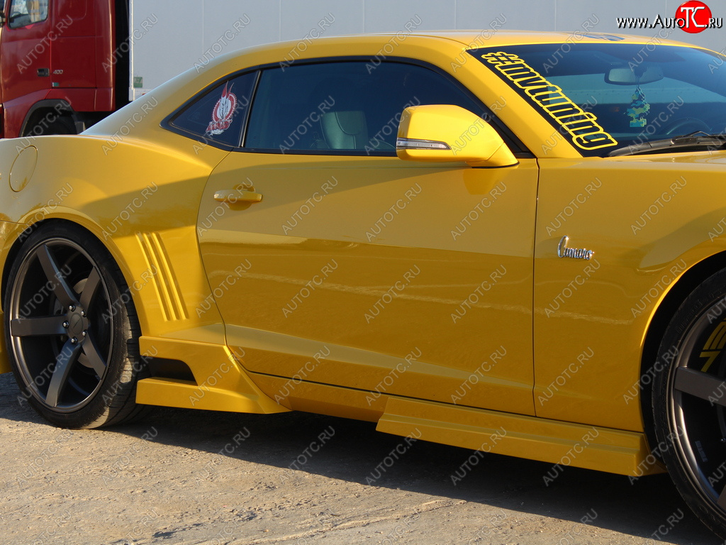 27 499 р. Пороги накладки MV Tuning. Chevrolet Camaro дорестайлинг (2008-2014) (Неокрашенные)  с доставкой в г. Вологда