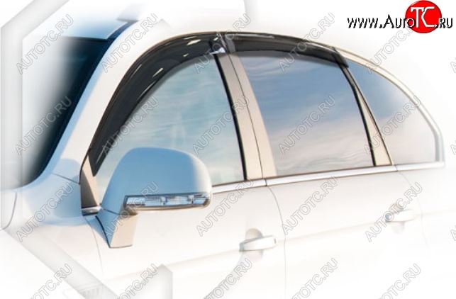 2 159 р. Дефлектора окон CA-Plastiс  Chevrolet Captiva (2006-2011)  дорестайлинг (Classic полупрозрачный, Без хром.молдинга)  с доставкой в г. Вологда