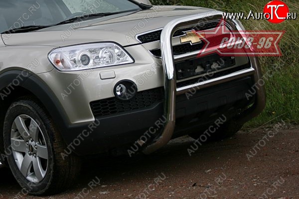 17 279 р. Защита переднего бампера Souz-96 (d76) Chevrolet Captiva  дорестайлинг (2006-2011)  с доставкой в г. Вологда