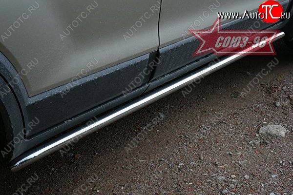 10 484 р. Защита порогов Souz-96 (d42) Chevrolet Captiva  дорестайлинг (2006-2011)  с доставкой в г. Вологда
